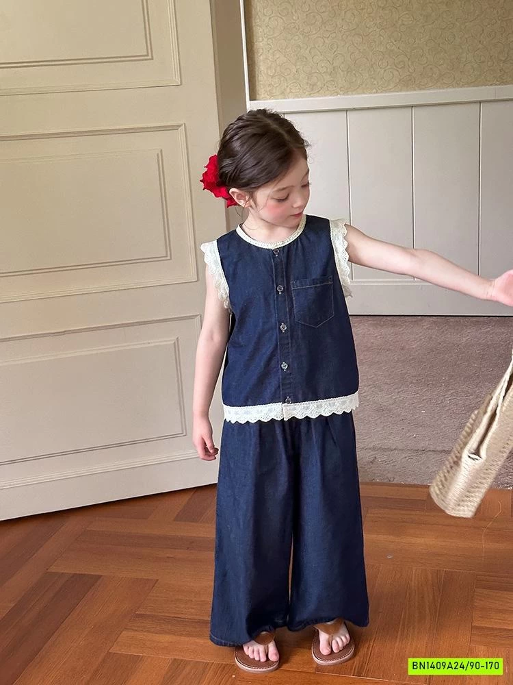 SÉT DENIM QUẦN SUÔNG 25C147 AMBB