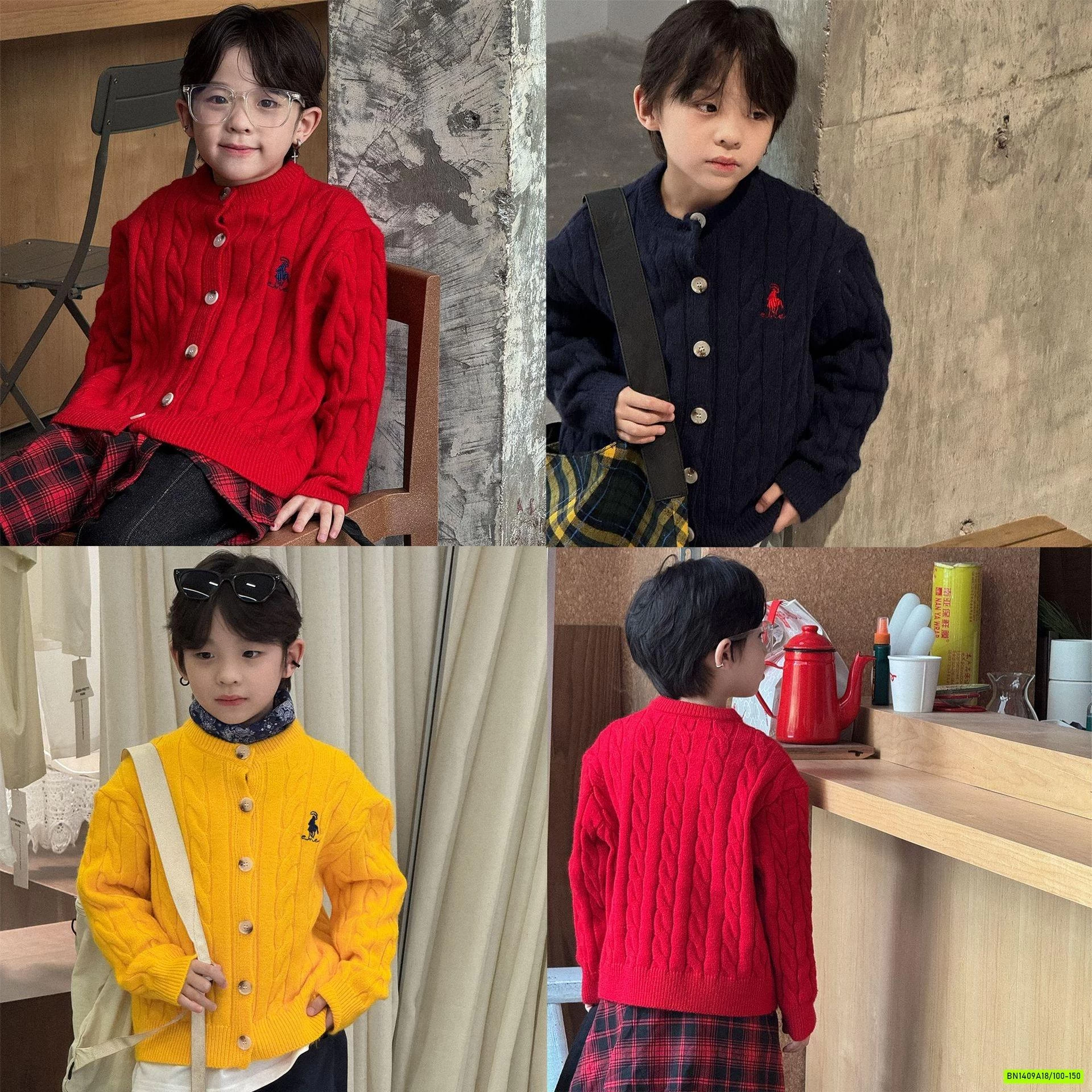 KHOÁC LEN VẶN THỪNG LOGO NGỰC