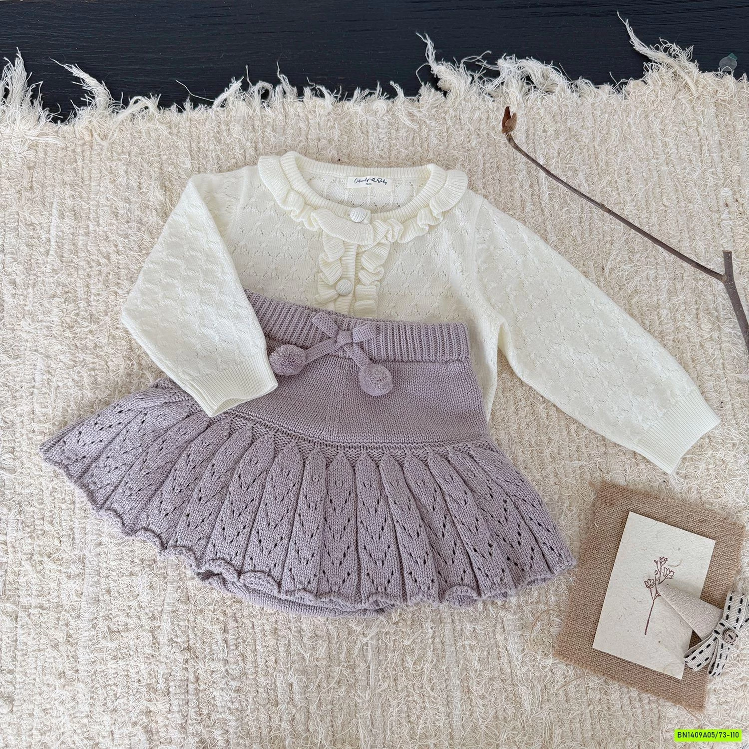 CARDIGAN LEN BÈO NHÚN CUTEMILY