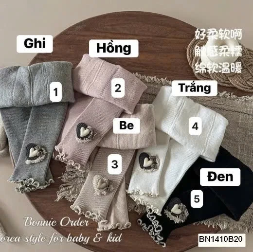 QUẦN LEGGING TIM CHÂN BÈO BG