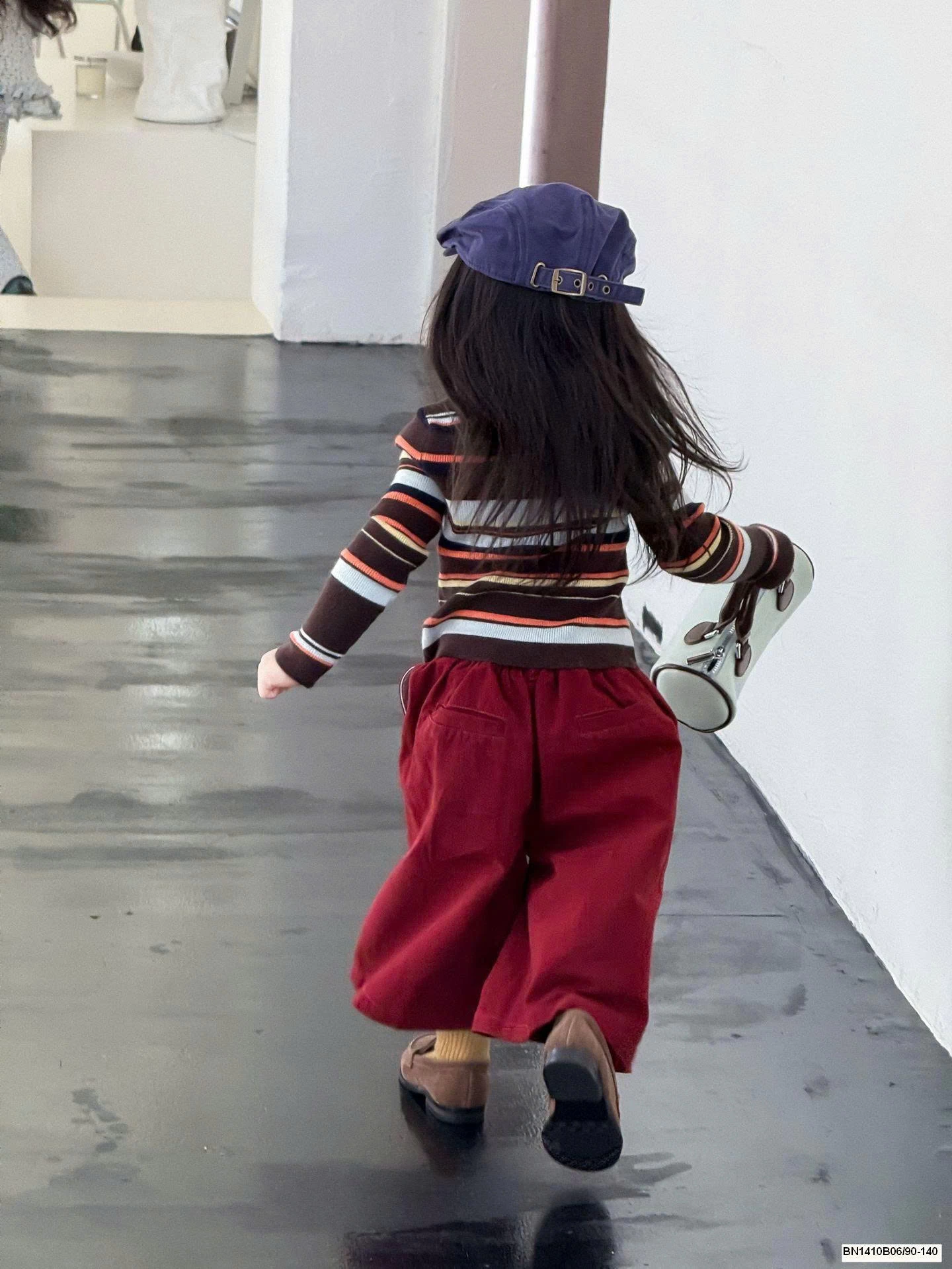 SET ÁO LEN KẺ MIX QUẦN RỘNG BG