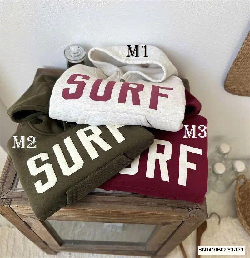 ÁO NỈ CÓ MŨ SIÊU ẤM CHO BÉ