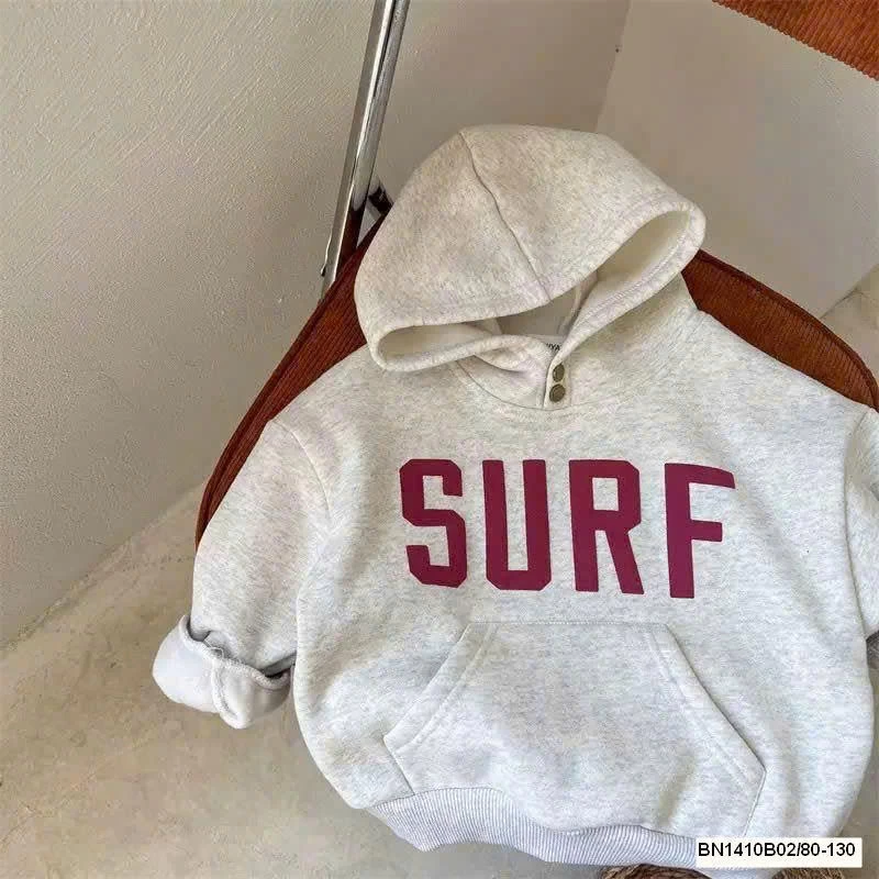 ÁO NỈ CÓ MŨ SIÊU ẤM CHO BÉ