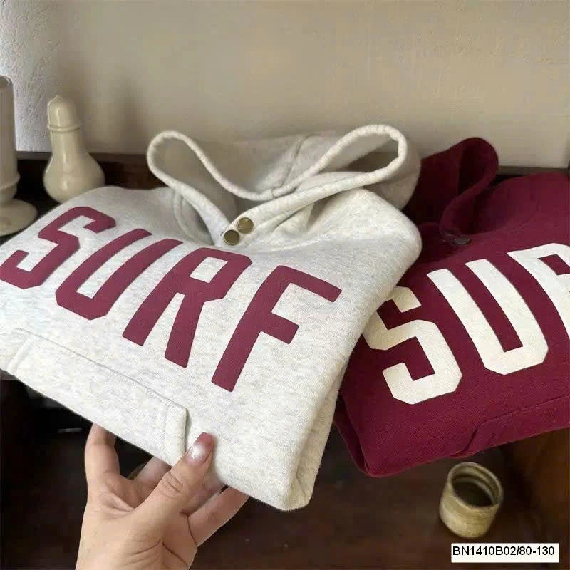 ÁO NỈ CÓ MŨ SIÊU ẤM CHO BÉ