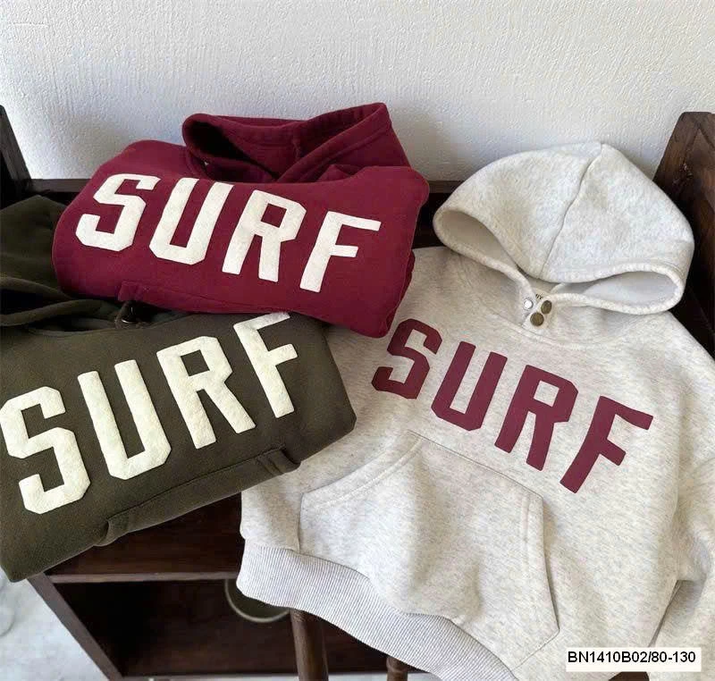 ÁO NỈ CÓ MŨ SIÊU ẤM CHO BÉ