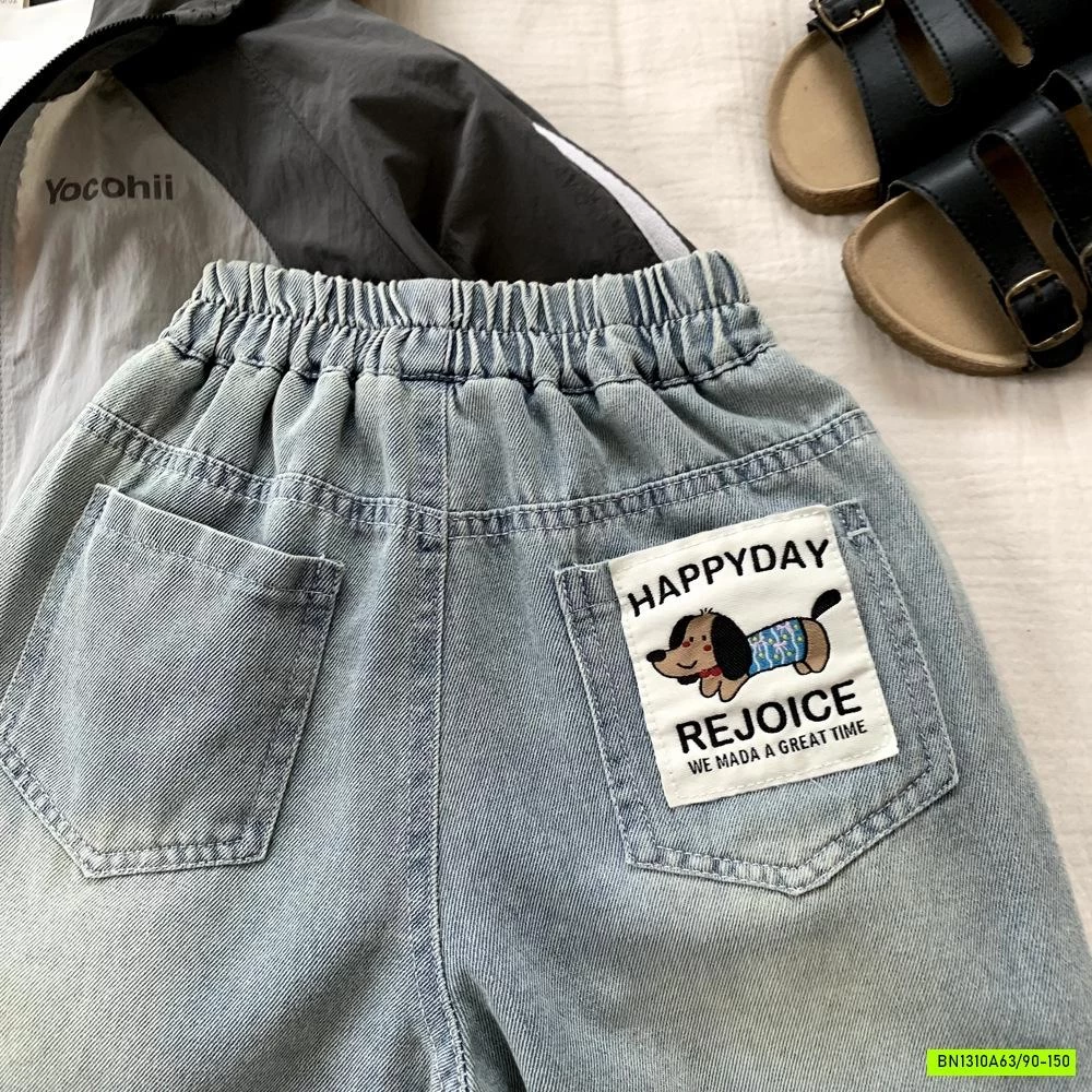 SHORT JEANS RÁCH THÊU CÚN