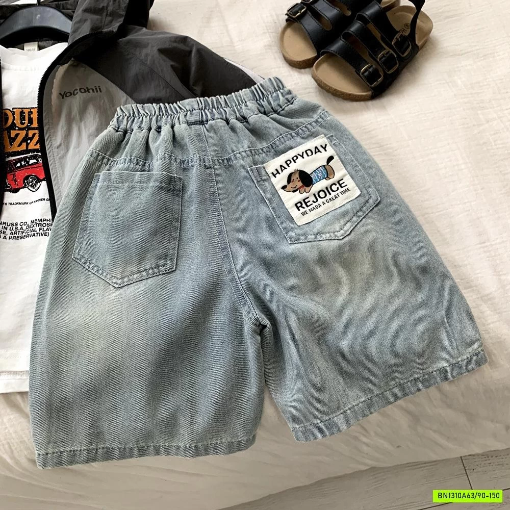 SHORT JEANS RÁCH THÊU CÚN
