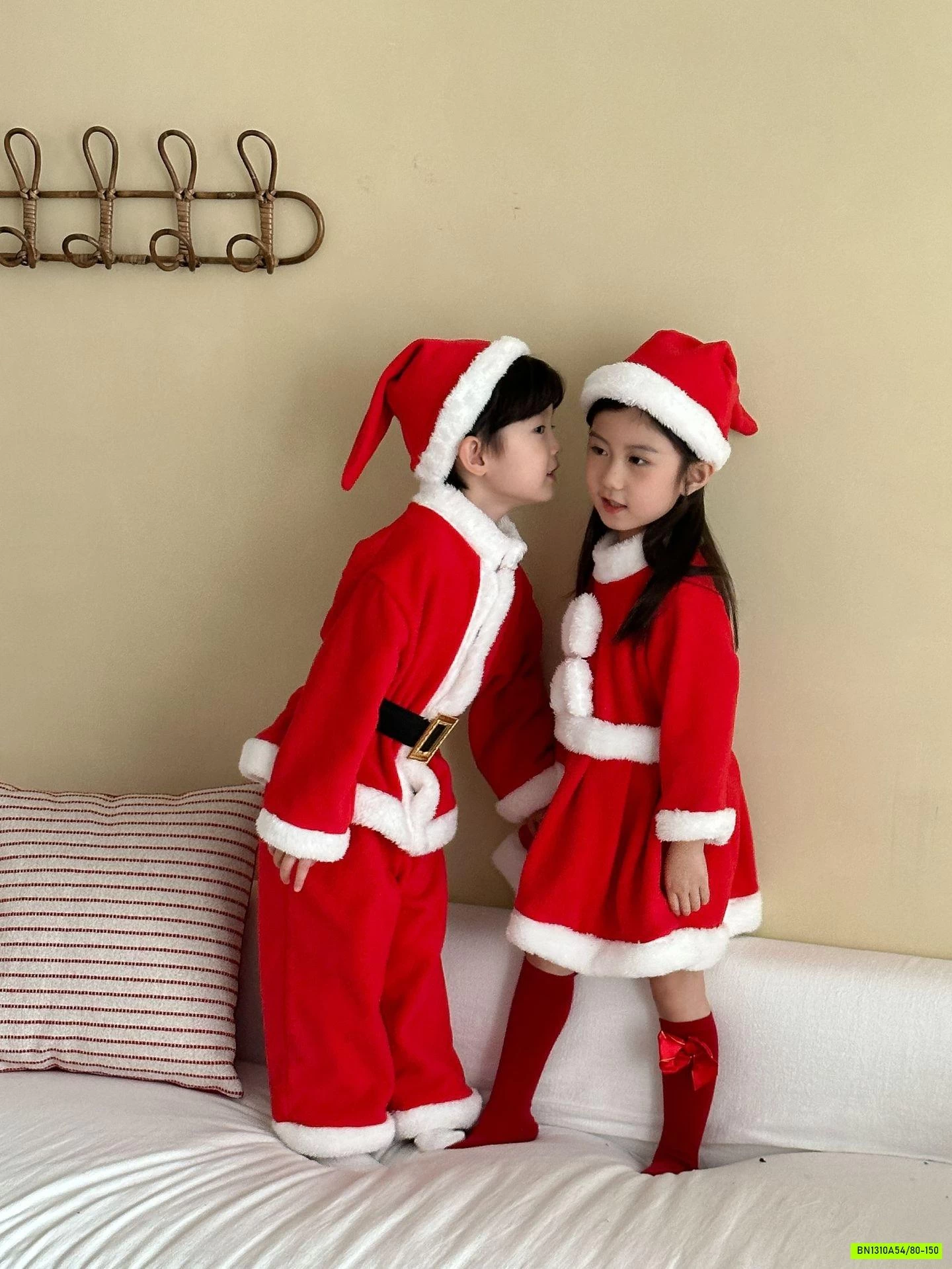 COUPLE NỈ NOEL ĐỎ