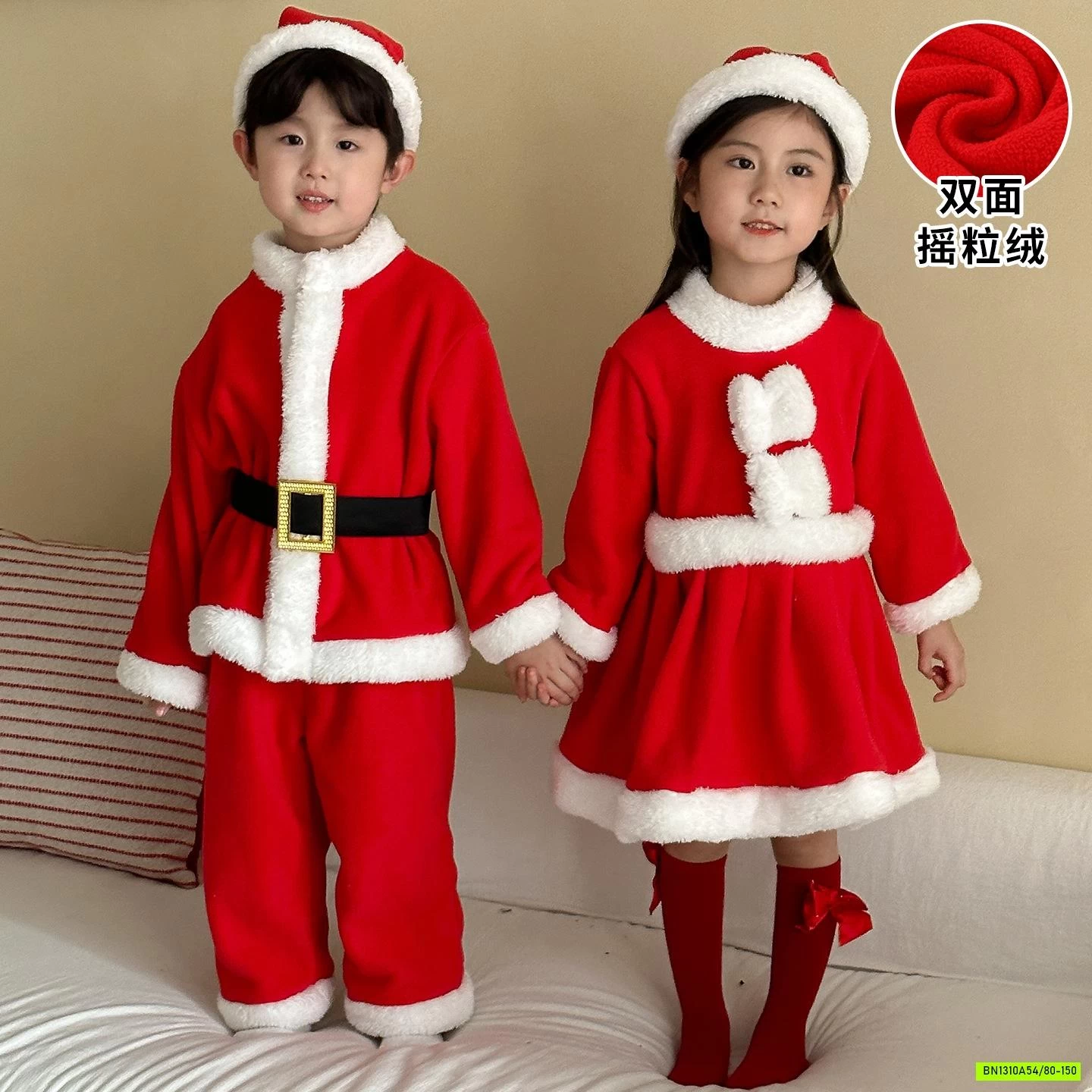 COUPLE NỈ NOEL ĐỎ