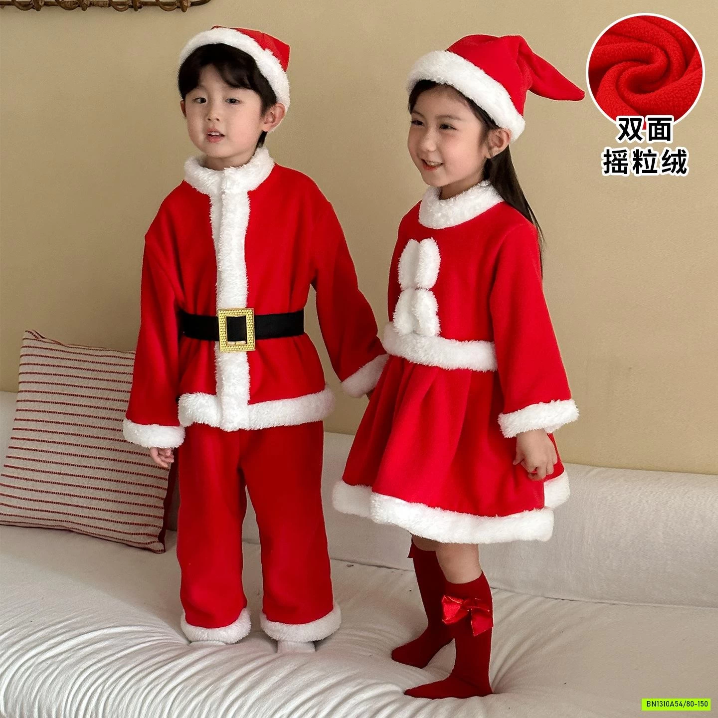 COUPLE NỈ NOEL ĐỎ