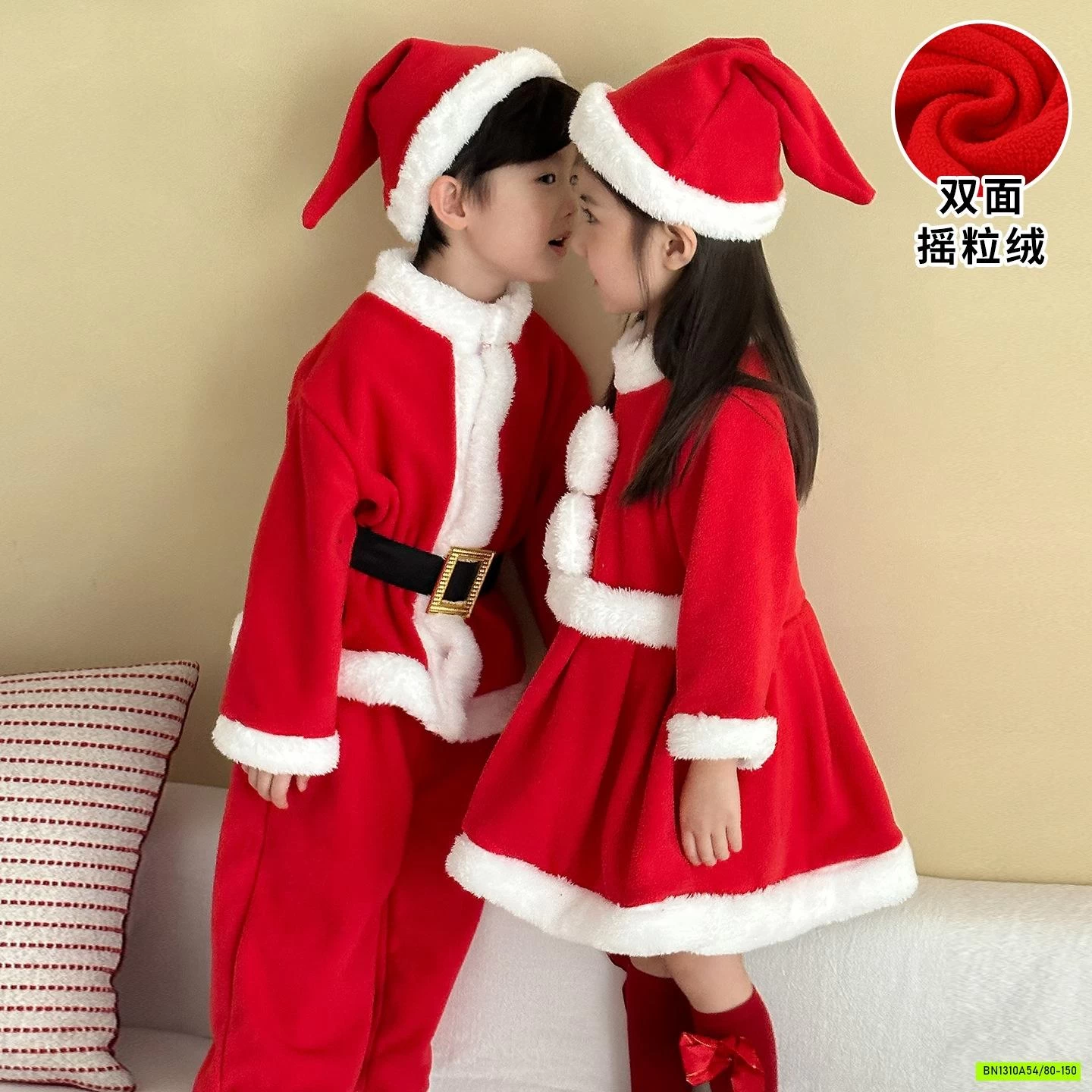 COUPLE NỈ NOEL ĐỎ
