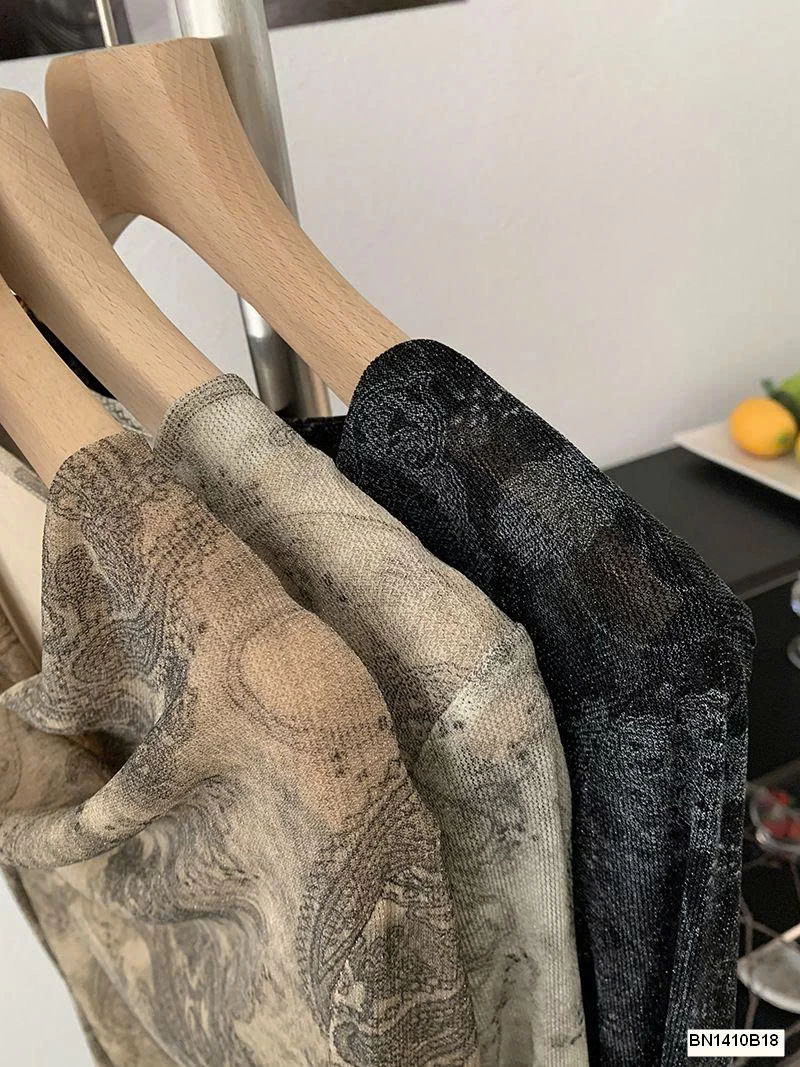 ÁO NỮ CỔ ĐỔ HỌA TIẾT