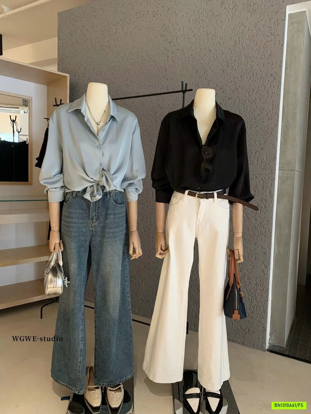 SƠ MI LỤA TAY RÚT CÁCH ĐIỆU WGWE7604