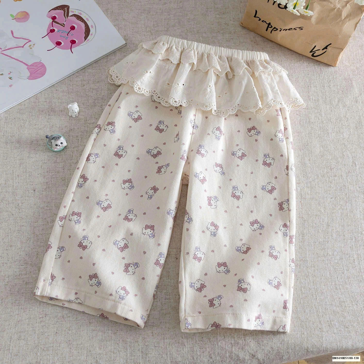 QUẦN KITTY PHỐI REN