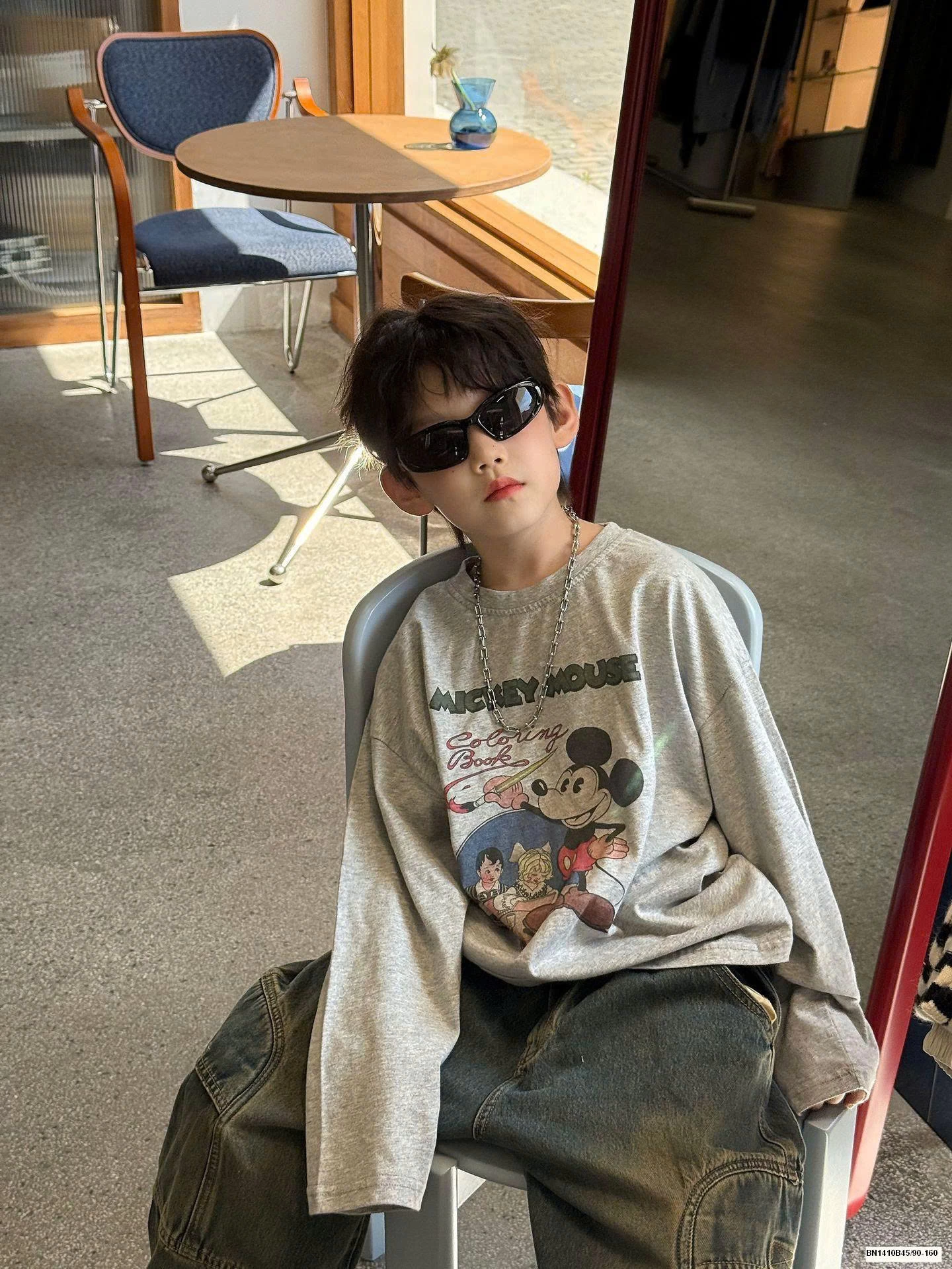ÁO THUN MICKEY XÁM