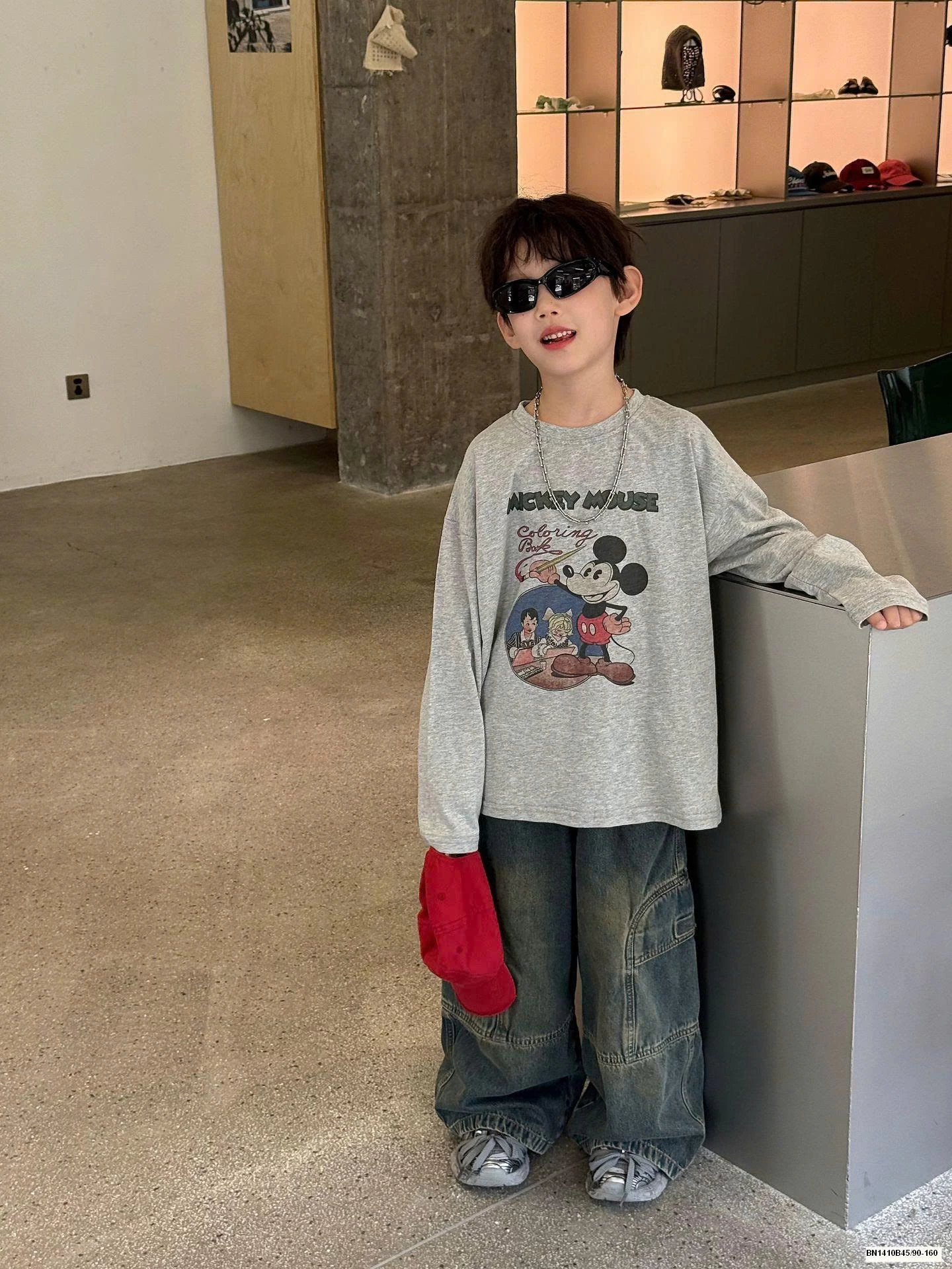 ÁO THUN MICKEY XÁM