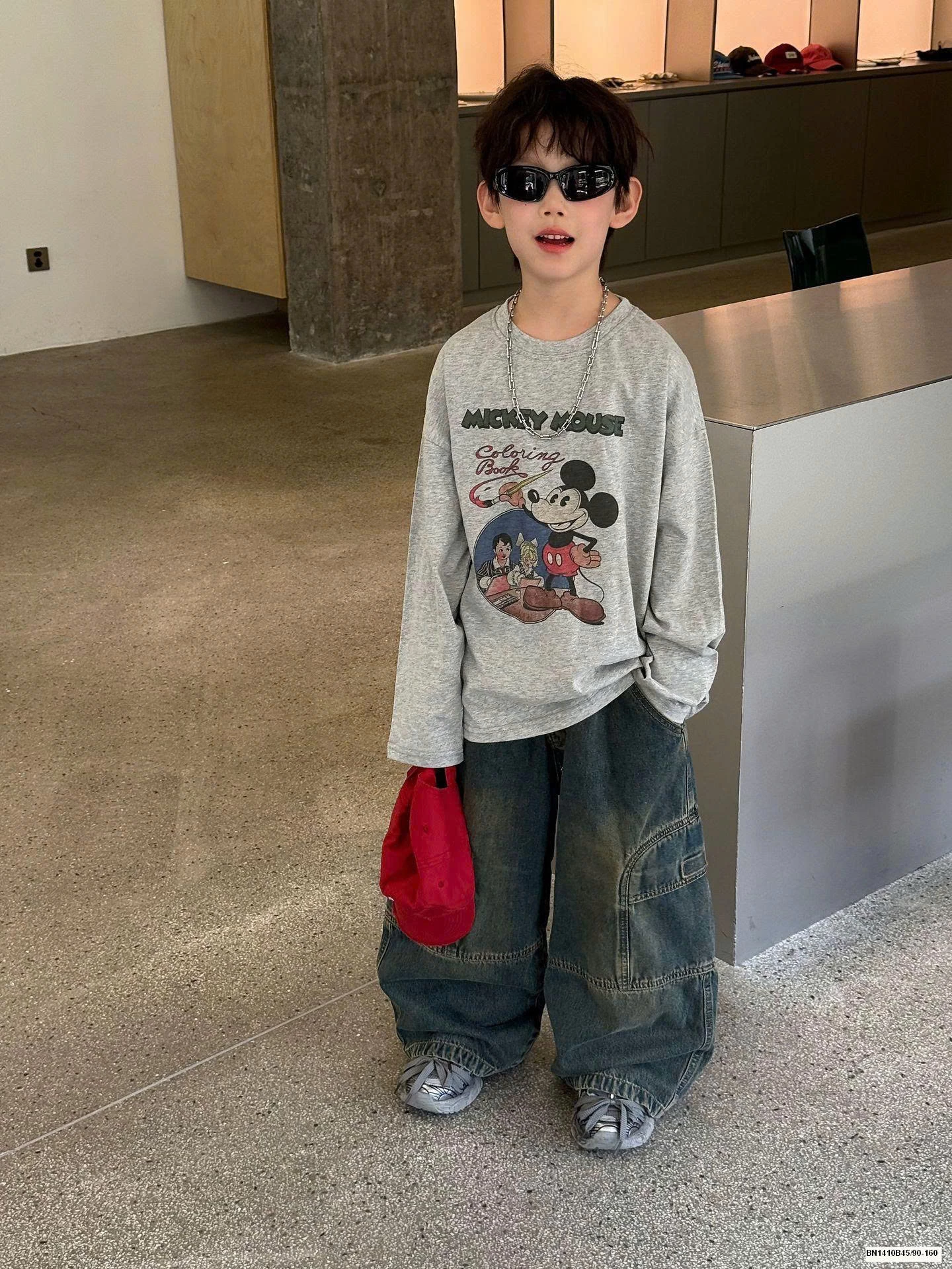 ÁO THUN MICKEY XÁM