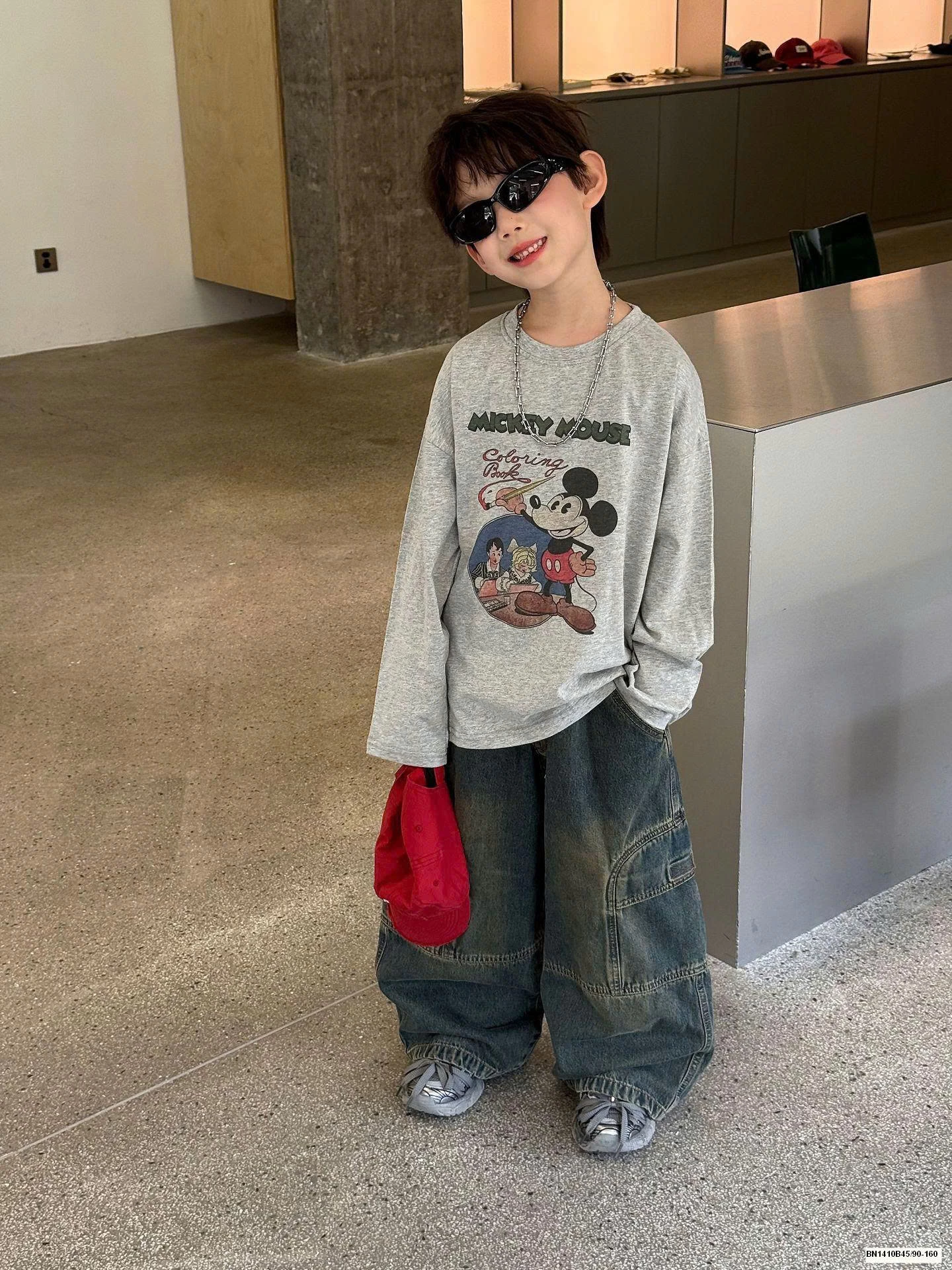 ÁO THUN MICKEY XÁM