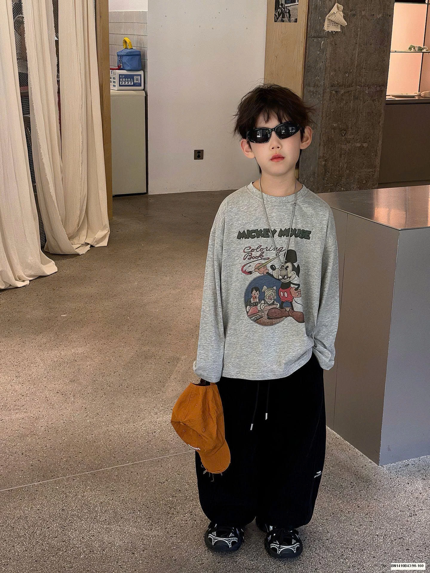 QUẦN NỈ ỐNG RỘNG DÁNG BOMBER