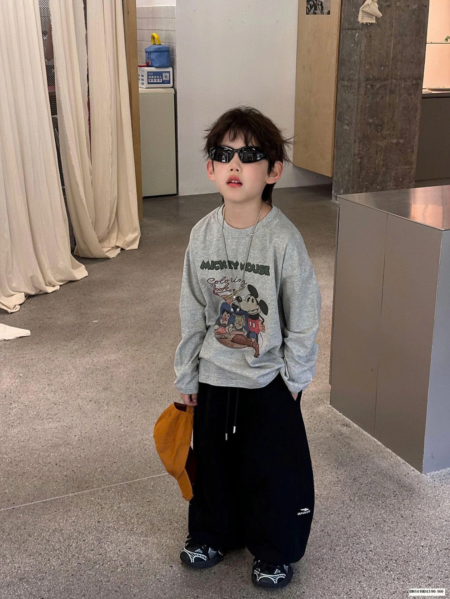 QUẦN NỈ ỐNG RỘNG DÁNG BOMBER