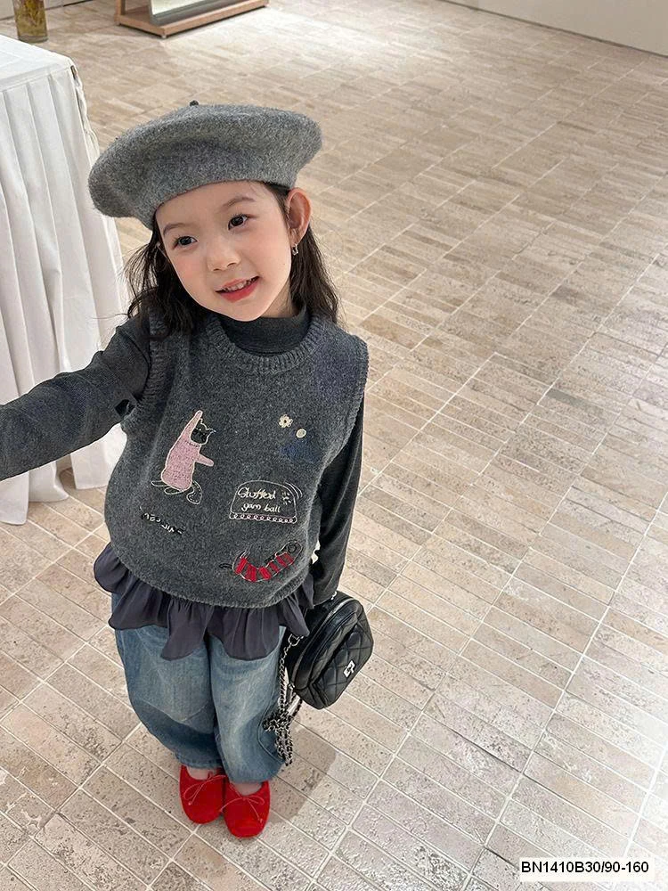 ÁO GILE LEN HỌA TIẾT AMBB 25G093