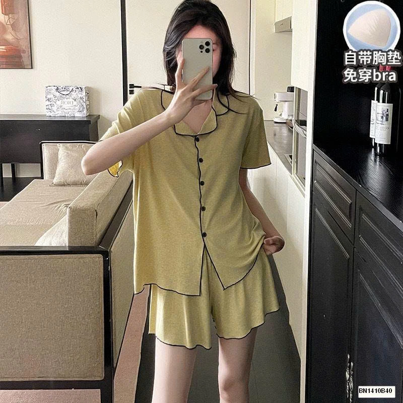 BỘ NGỦ COTTON CỘC TAY