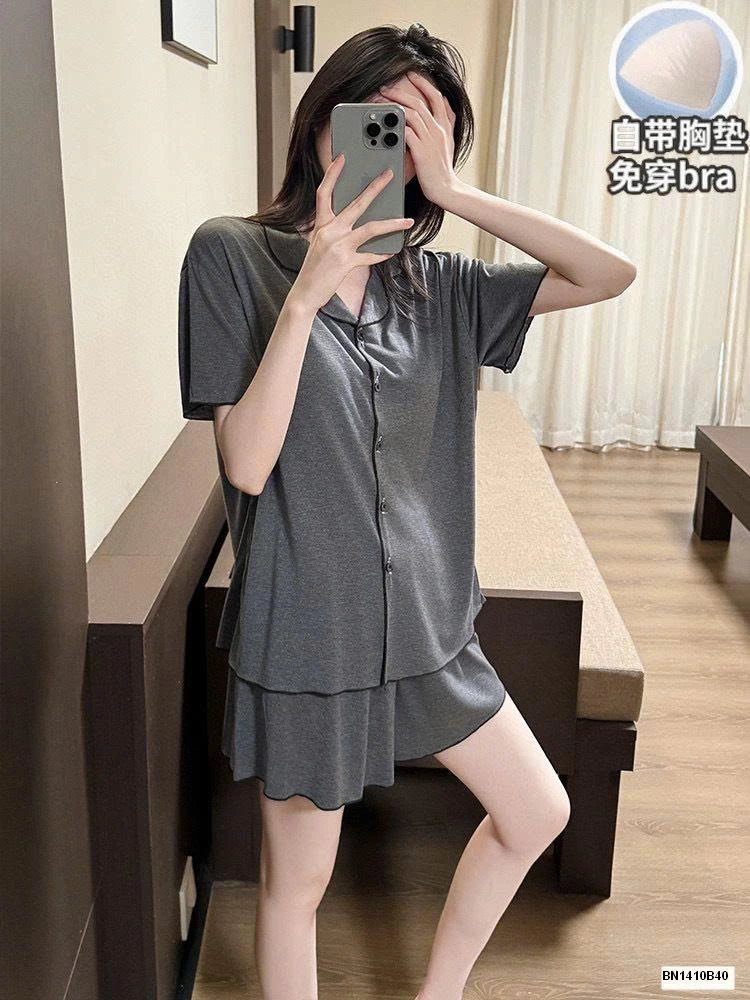 BỘ NGỦ COTTON CỘC TAY