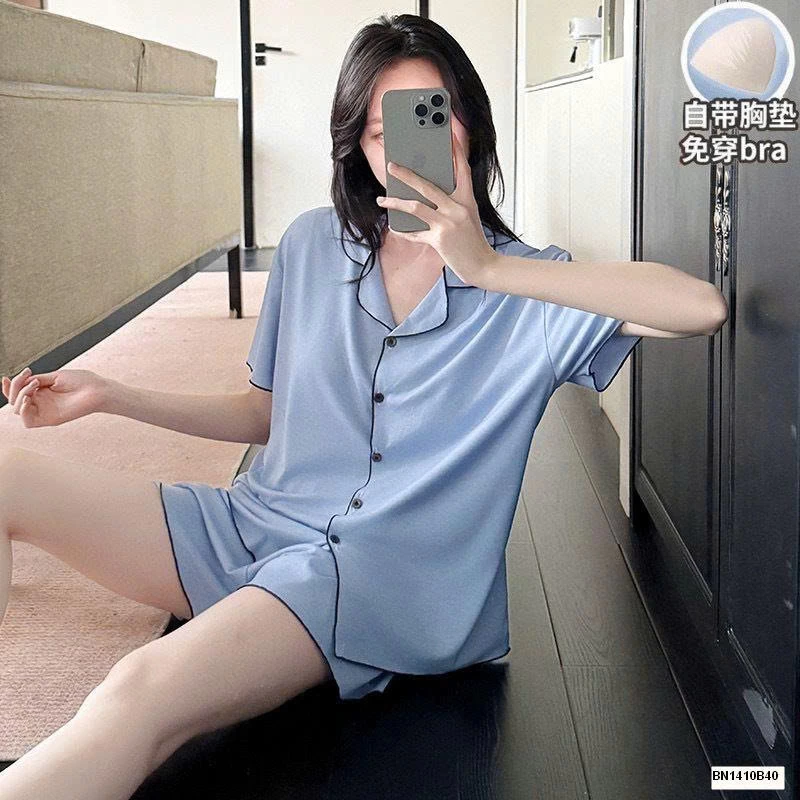 BỘ NGỦ COTTON CỘC TAY