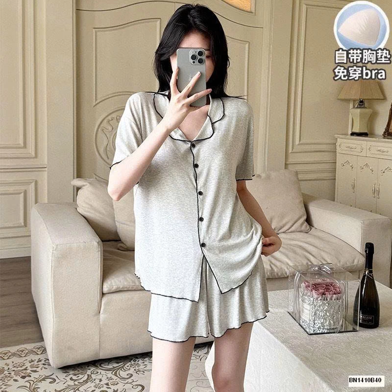 BỘ NGỦ COTTON CỘC TAY