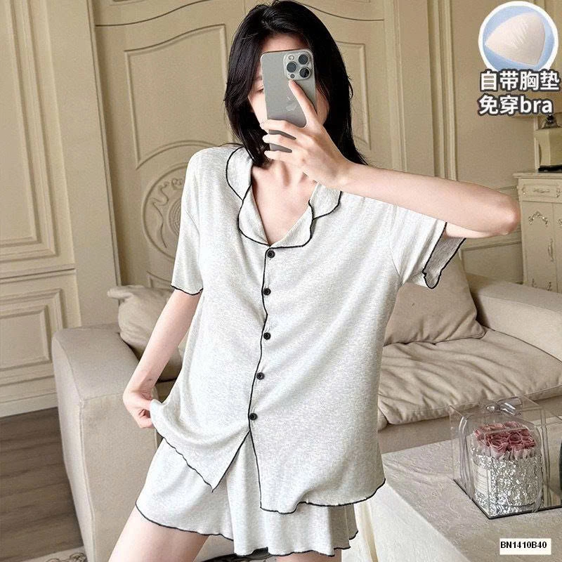 BỘ NGỦ COTTON CỘC TAY