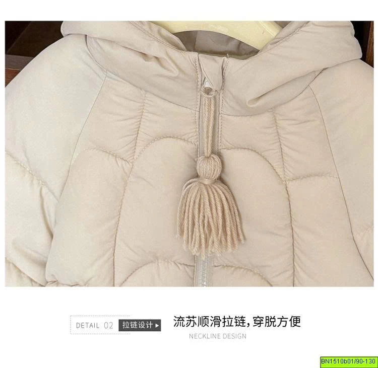 ÁO PHAO DÁN DÀI LÓT NHUNG MÙA ĐÔNG