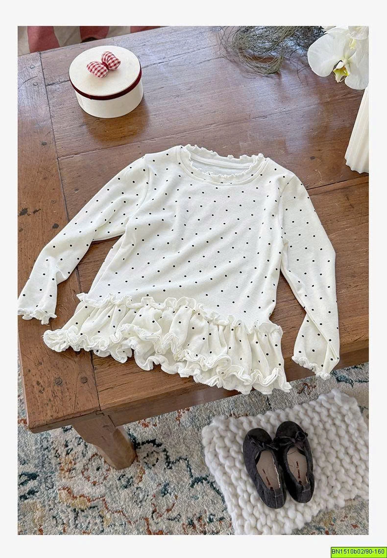 ÁO THUN COTTON PHỐI BÈO