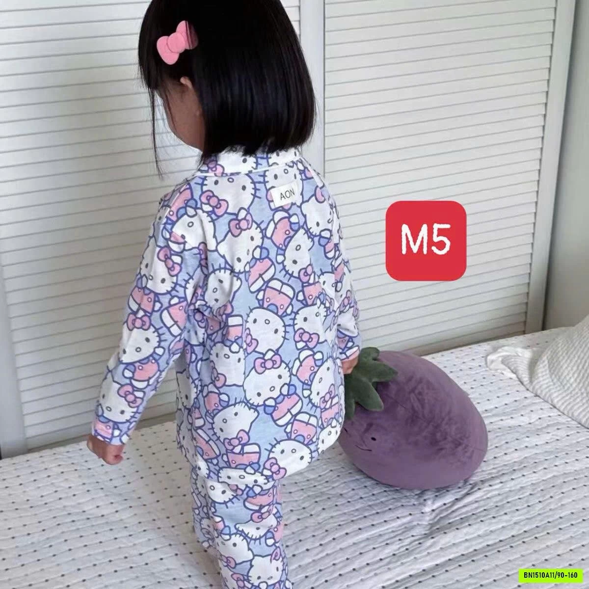 BỘ PIJAMA MẶC NHÀ DÀI TAY CHO BÉ GÁI