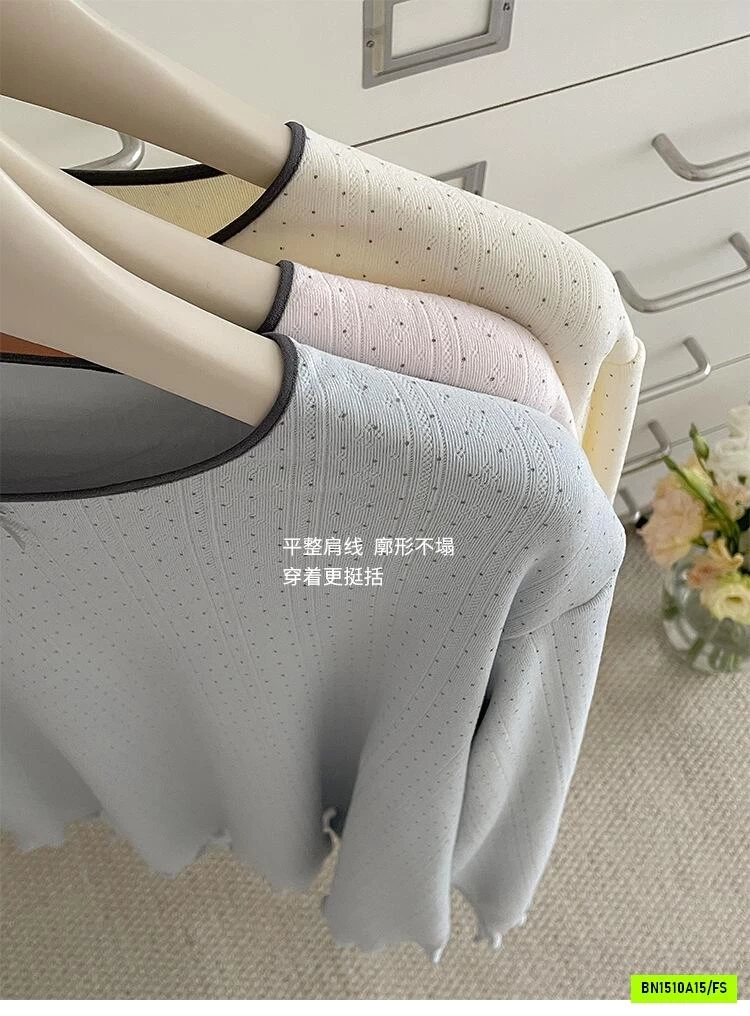 BỘ NGỦ COTTON LỖ CHẤM BI SONGFEI