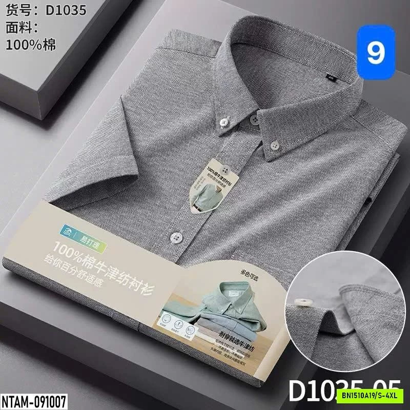 SƠ MI NAM 100% COTTON