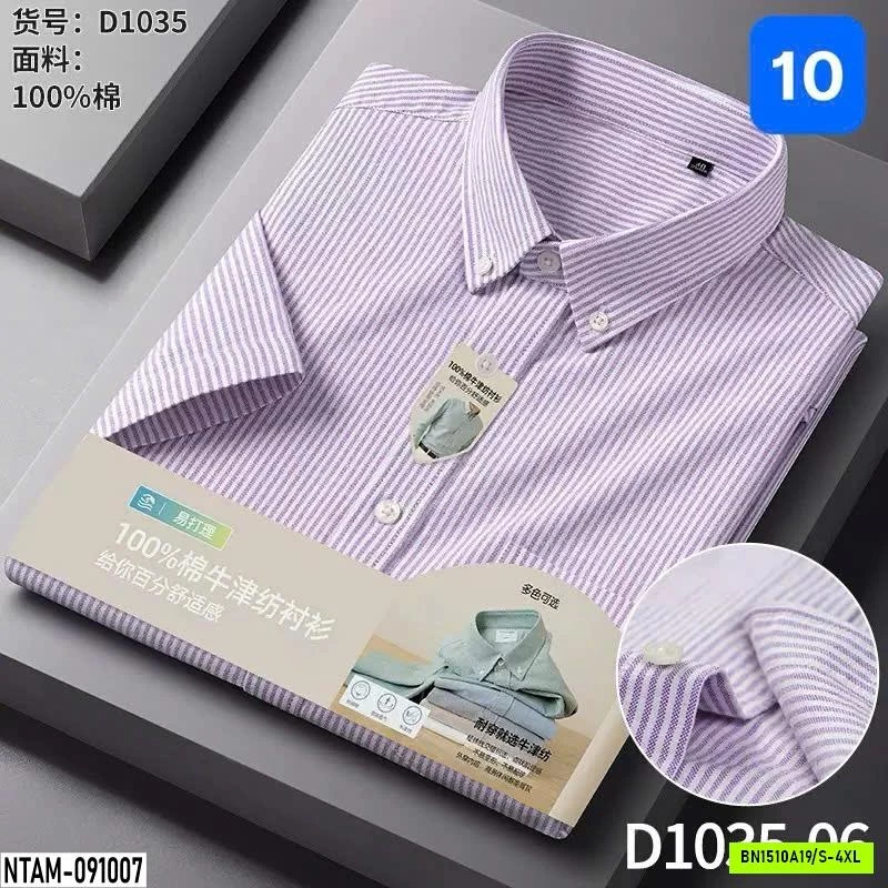 SƠ MI NAM 100% COTTON