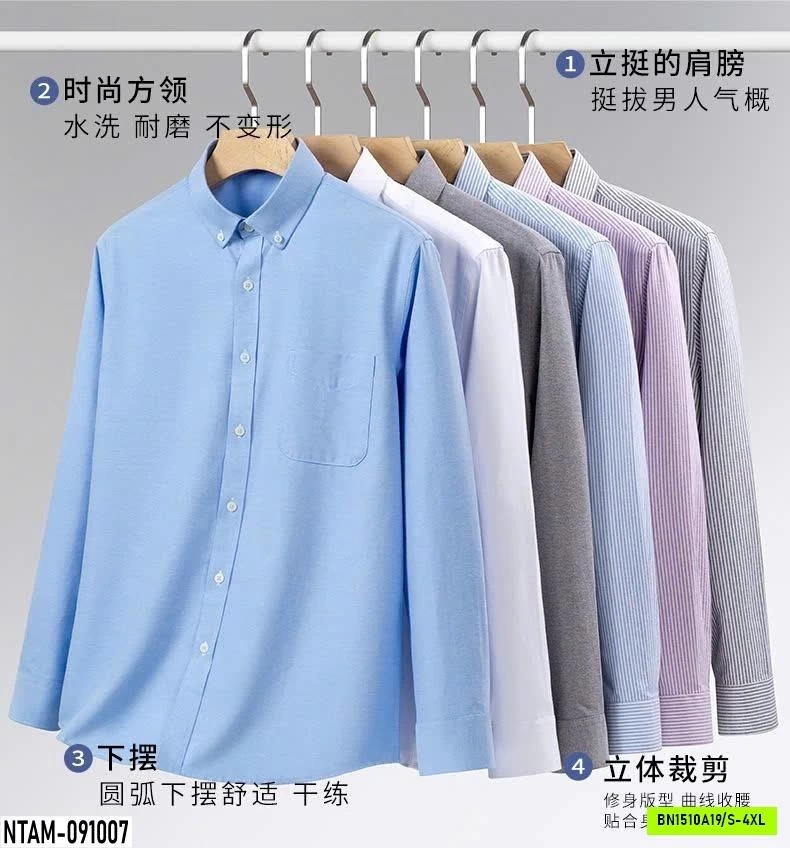 SƠ MI NAM 100% COTTON