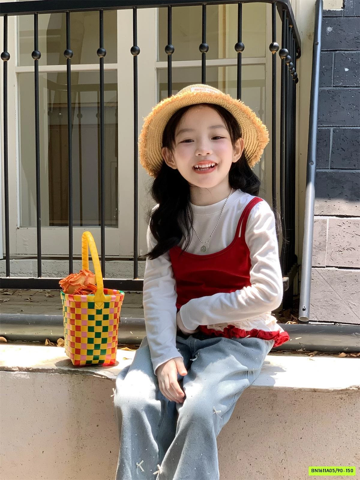 ÁO THUN GIẢ 2 LỚP MIX JEANS SUÔNG BLING