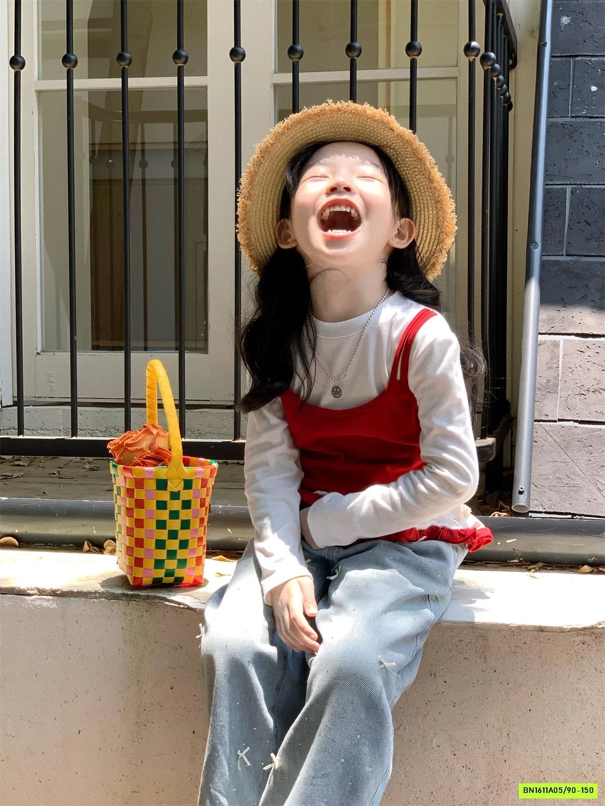 ÁO THUN GIẢ 2 LỚP MIX JEANS SUÔNG BLING