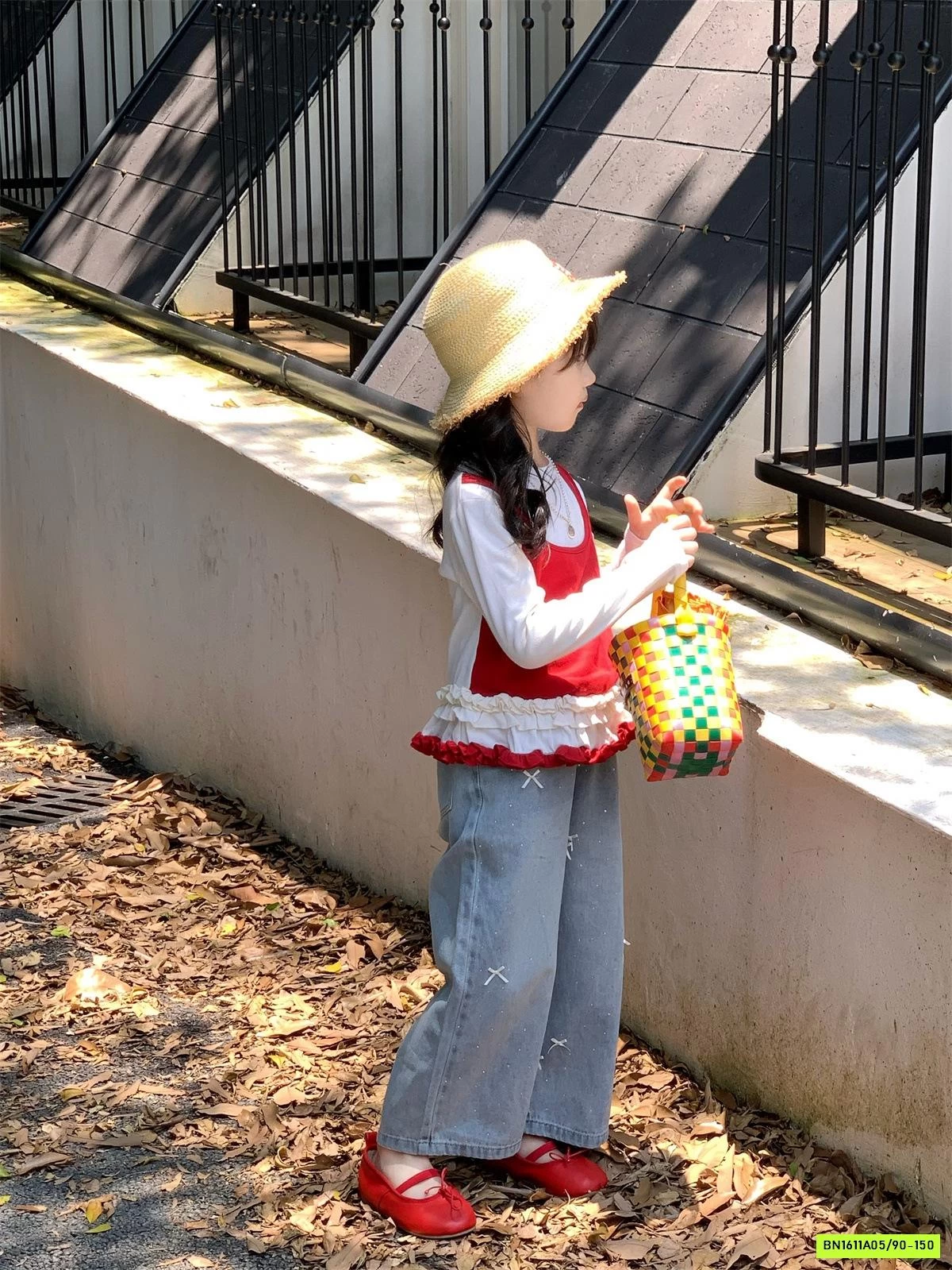 ÁO THUN GIẢ 2 LỚP MIX JEANS SUÔNG BLING