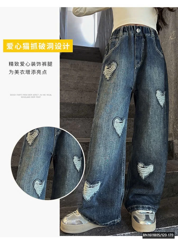 QUẦN JEAN RÁCH TRÁI TIM