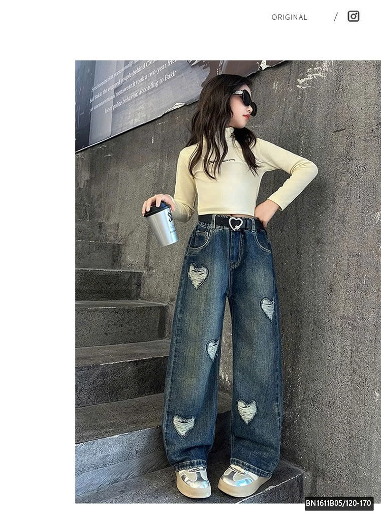 QUẦN JEAN RÁCH TRÁI TIM