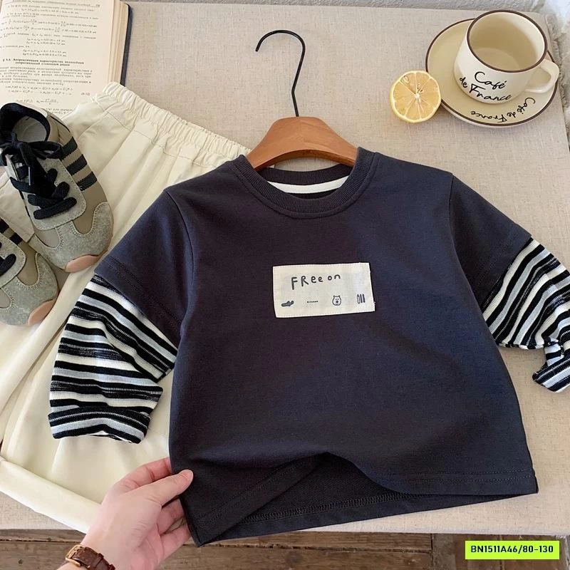 ÁO GIẢ 2 LỚP TAY KẺ