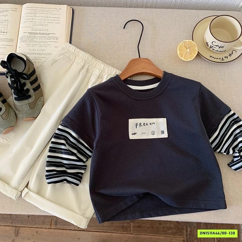 ÁO GIẢ 2 LỚP TAY KẺ