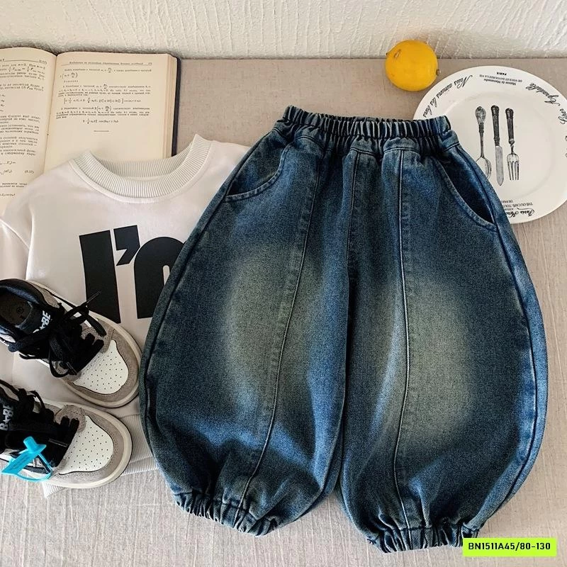 JEANS BÍ BẠC GỐI GÂN TRƯỚC