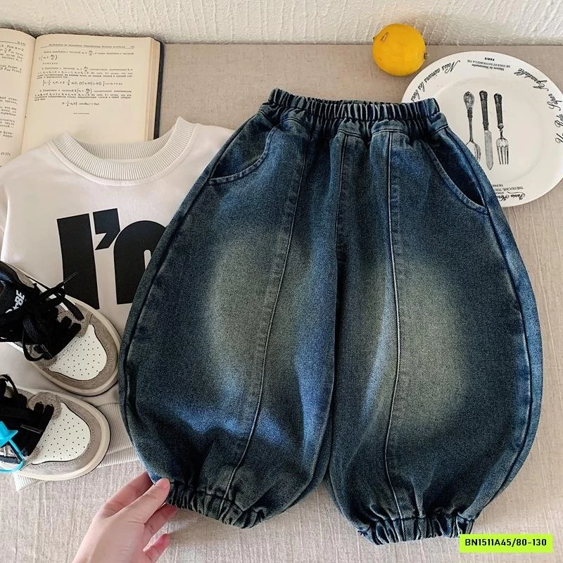 JEANS BÍ BẠC GỐI GÂN TRƯỚC