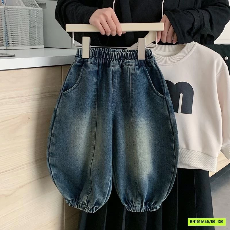 JEANS BÍ BẠC GỐI GÂN TRƯỚC