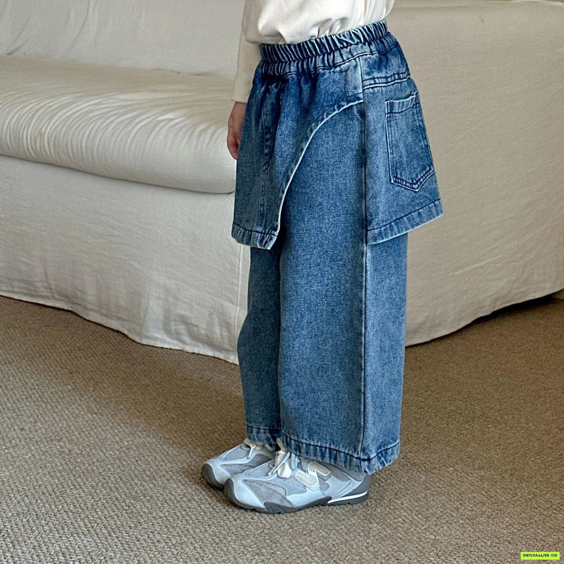 JEANS SUÔNG LIỀN CHOÀNG GIẢ VÁY