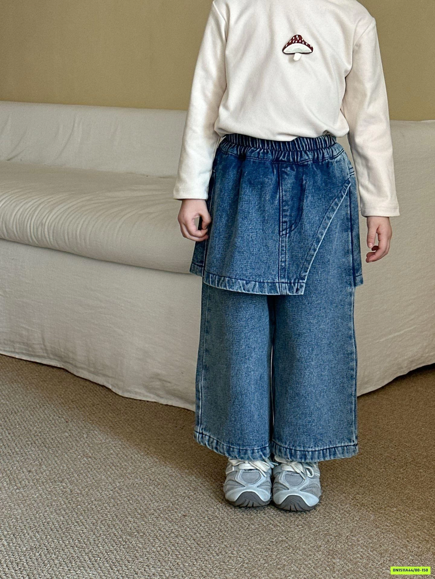 JEANS SUÔNG LIỀN CHOÀNG GIẢ VÁY