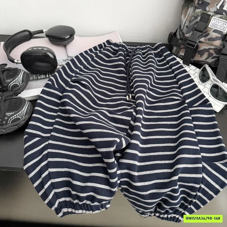 QUẦN NỈ BOM KẺ NGANG